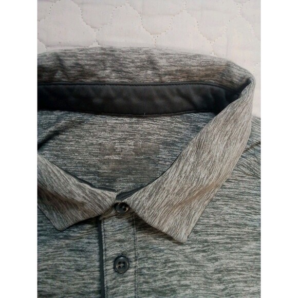 Men's Gray Under Armour Polo  Tone  Shirt No Size Tag Measures XL - Picture 4 of 12